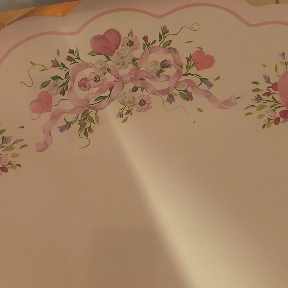 Floral Heart Corkboard Placemats Set Of 2